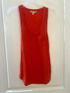 Banana Republic Orange Scoop Neck Tank with Pocket
